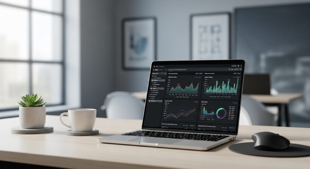 seo strategy analytics hollusam digital SEO strategy and analytics dashboard showing website performance and growth insights